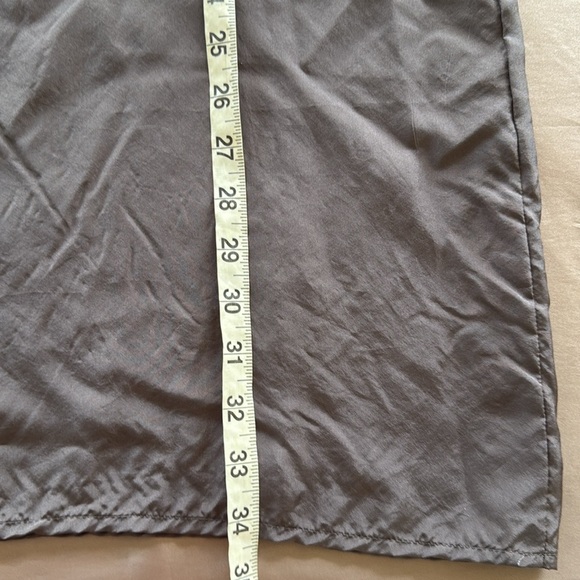 Eileen Fischer Taupe Brown Silk Slip Dress Thin Straps Scoop Neck & Back - Picture 3 of 9